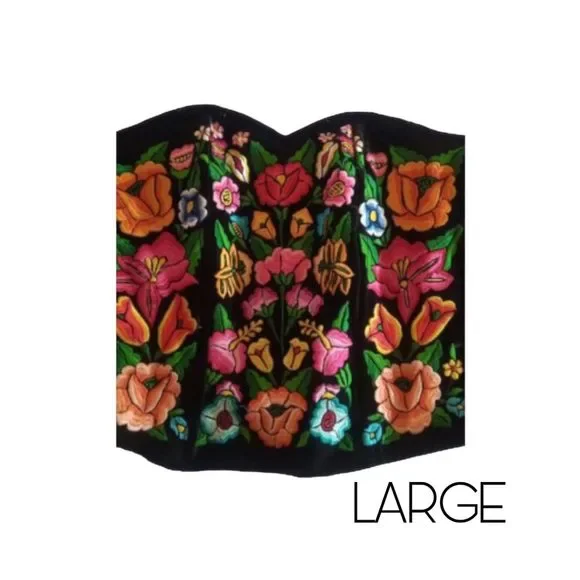 Mexican Embroidered Handmade Corset - Picture 15 of 15